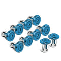 NRG Fender Washer Kit w/Color Matched M6 Bolt Rivets For Plastic (Blue) - Set of 10