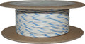 NAMZ OEM Color Primary Wire 100ft. Spool 18g - White/Blue Stripe
