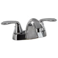 LAVATORY FAUCET W/POP UP 4IN 2 KNOB PLASTIC CHROME