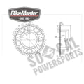 BikeMaster Honda Rear Steel Sprocket 525 45T - Black