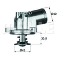 ThermostatIntegral MERCEDES-BENZ 1.8L2.0L2.2L 2.3L 111.973 111.974 111.975 111.983