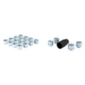 CHROME LUG NUT AND LOCK SYSTEM ACORN OPEN END 7/16