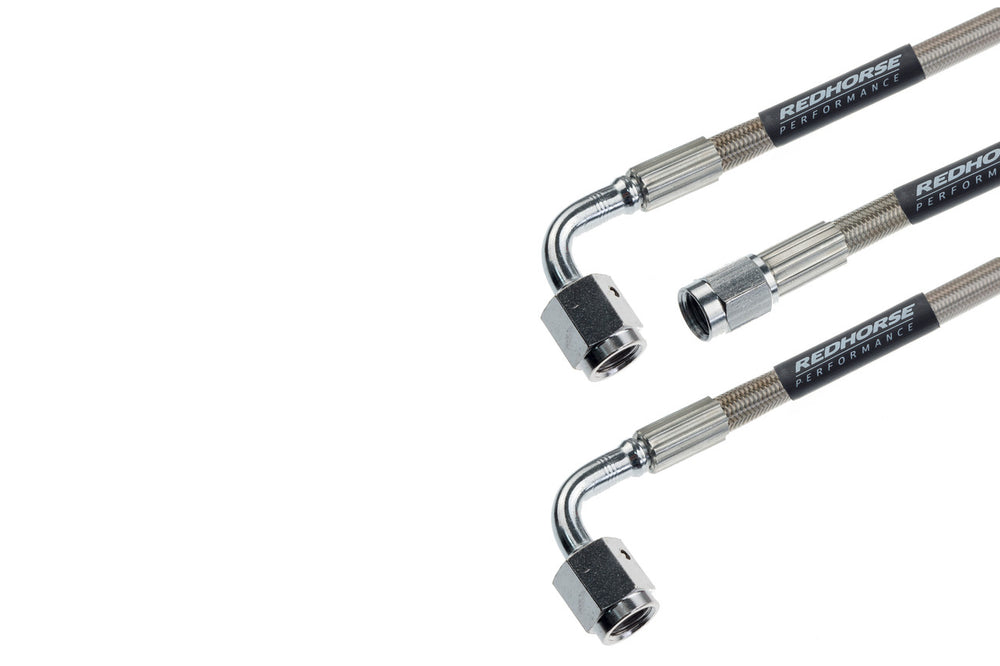 STRAIGHT 3 TO 90 DEGREE 3 15IN PRE ASSEMBLED BRAKE LINE