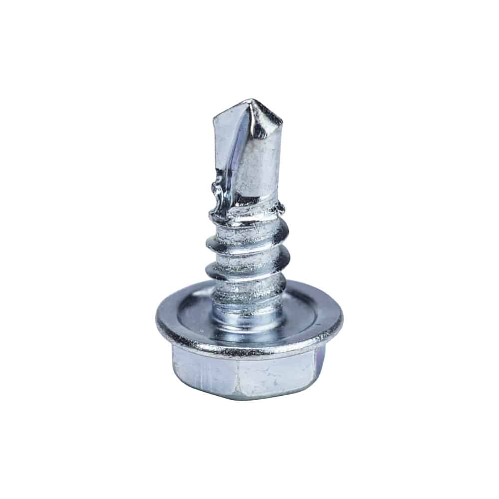 HEX WASHER HEAD TEK ZINC SCREW #10 X 1/2 IN BOX OF 500