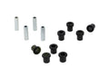 Control arm - lower inner and outer bushing 8 Bushings 4 Tubes Grease