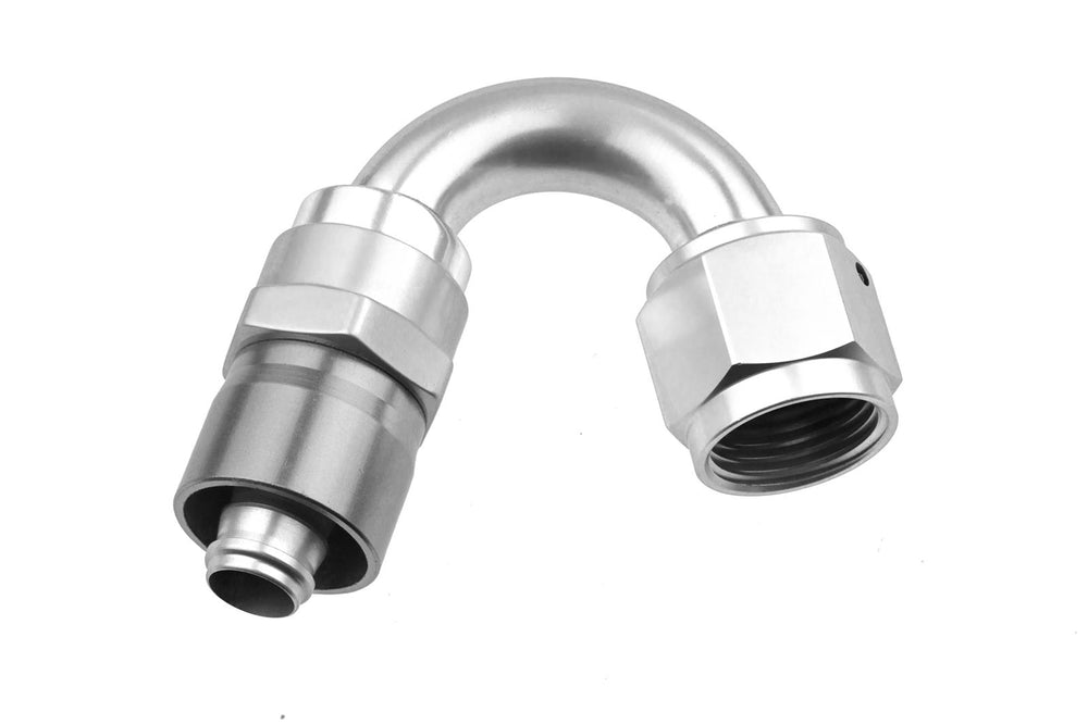 06 AN 150 DEGREE CRIMP STYLE HOSE END CLEAR