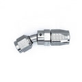DeatschWerks 8AN Female Swivel 120-Degree Hose End CPE - Anodized Titanium