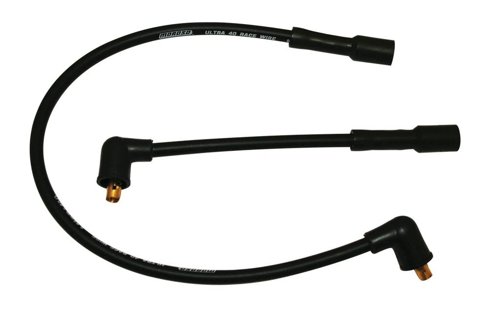 Moroso 85-96 Harley-Davidson FLT/FLHT/FLHR/FLTR/FLHS Ultra 40 Wire Set - Black
