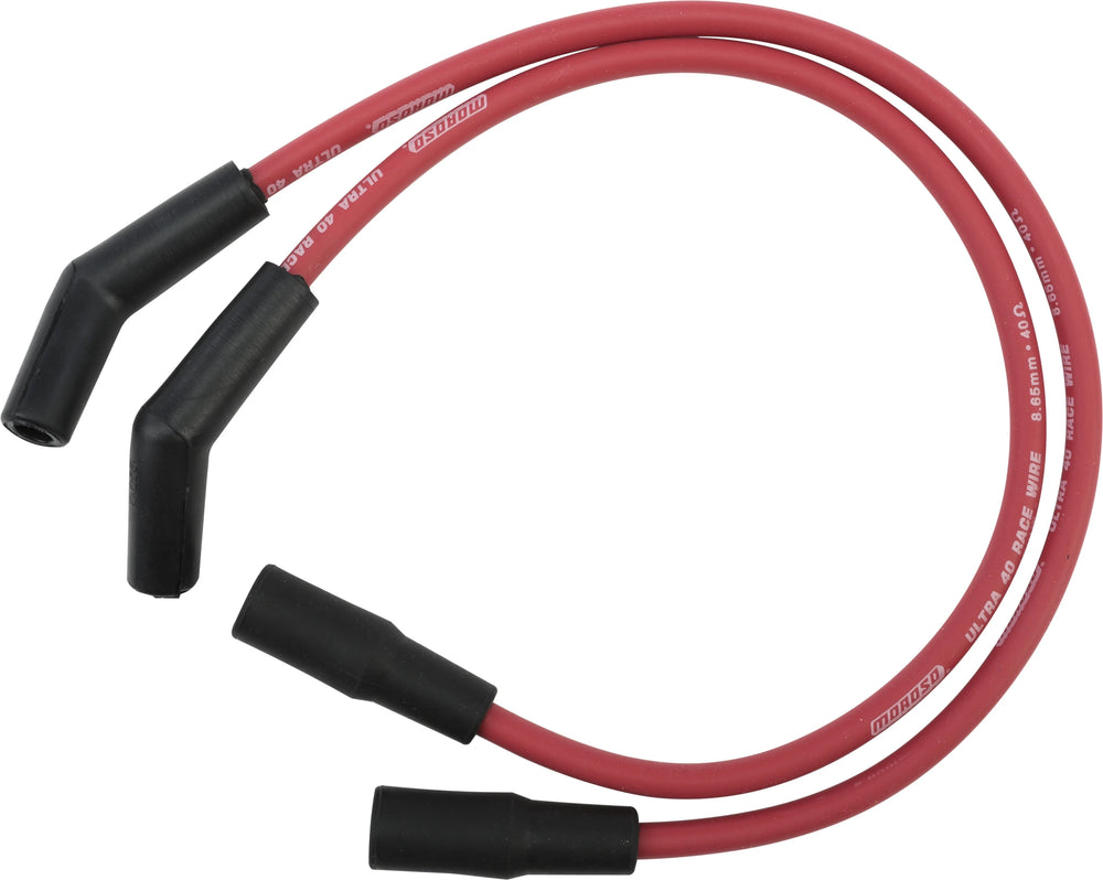 Moroso 99-08 Harley-Davidson FLT/FLHT/FLHR/FLTR Ultra 40 Wire Set - Red