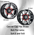 Vision Wheel GB CVRD BOLTON VIS 390 CAP C390GB-65V