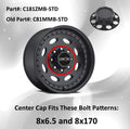 Vision Wheel MB CAP FOR PCD8-165.1 8-170 C181ZMB-STD