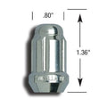 Wheel Install Kit: 16 lug set; 12mm X 1.25 thread size; cone seat; spline drive lug nuts