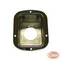 Stainless Steel Fuel Filler Bezel for 78-95 CJ-5, CJ-7, CJ-8, YJ Wrangler RT Off Road