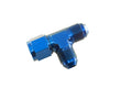 10AN TEE WITH FEMALE ADAPTER SWIVEL ON RUN BLUE