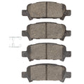 R1 98-09 Subaru Outback Rear Semi Met Brake Pads and Hardware Kit