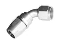 10 60 DEGREE FEMALE ALUMINUM HOSE END CLEAR