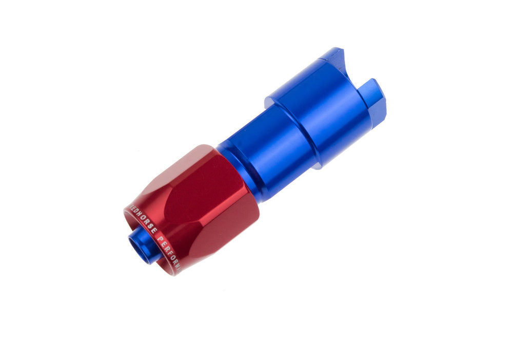 08 TO 3/8 SAE QUICK DISCONNECT FEMALE STRAIGHT RED/BLUE