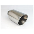 SLANTED DOUBLE WALL SS EXHAUST TIP 2.25IN ID / 4.00IN OD