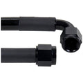 Coated Braided Line 18in #6 Hose -6 Str/-6 90 Deg