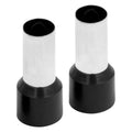 FERRULES - BLACK 1/0GA - 50 PER BAG
