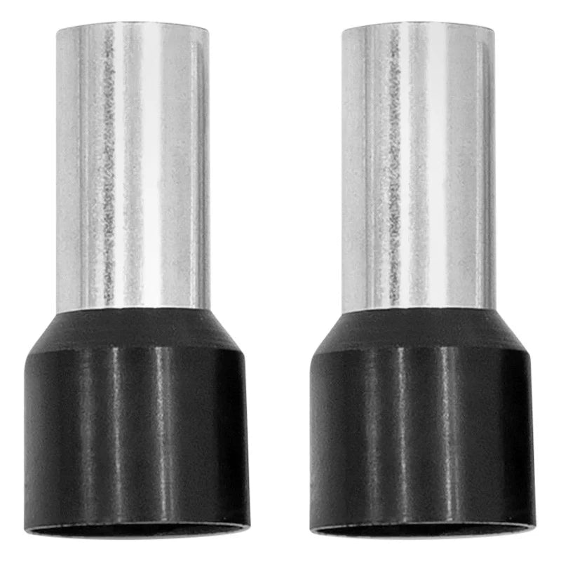 FERRULES - BLACK 1/0GA - 50 PER BAG