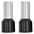 FERRULES - BLACK 1/0GA - 50 PER BAG