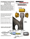 Energy Suspension 05-07 Scion xB Red Front Control Arm Bushing Set