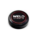 Weld 3.0in Alum O-Ring Cap 0.47in tall Gloss BLK/Gloss BLK Lens/CHR logo