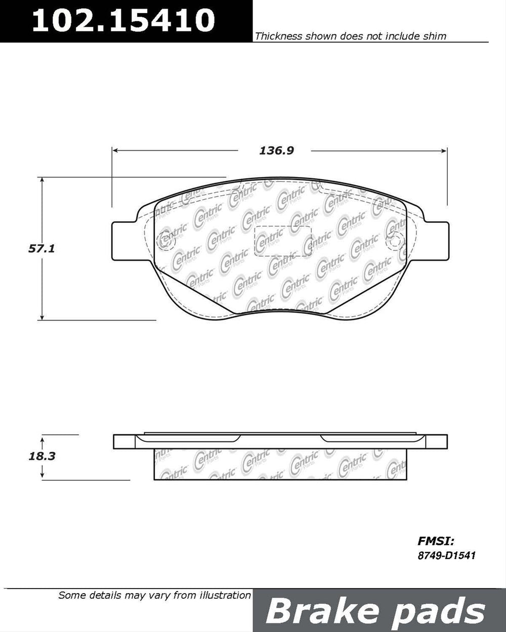 C-Tek 03-10 Peugeot 307 Semi Metallic Front Brake Pads