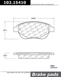 C-Tek 03-10 Peugeot 307 Semi Metallic Front Brake Pads