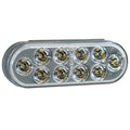 LIGHT,6.5IN OVAL,BACK-UP,10 LED,CLE