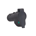 7-Way Flat Pin to 7-Flat Pin Adapter w/LED Lamp