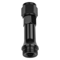 DUAL FEED BOWL INLET FITTING 6 AN X 9/16IN 24 WITH SWIVEL END BLACK 2PCS/PKG