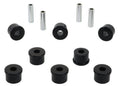 Control arm - upper inner bushing 8 Bushings 4 Tubes Grease