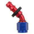 #6 45 Deg Push-On Hose End