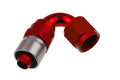 06 AN 120 DEGREE CRIMP STYLE HOSE END RED