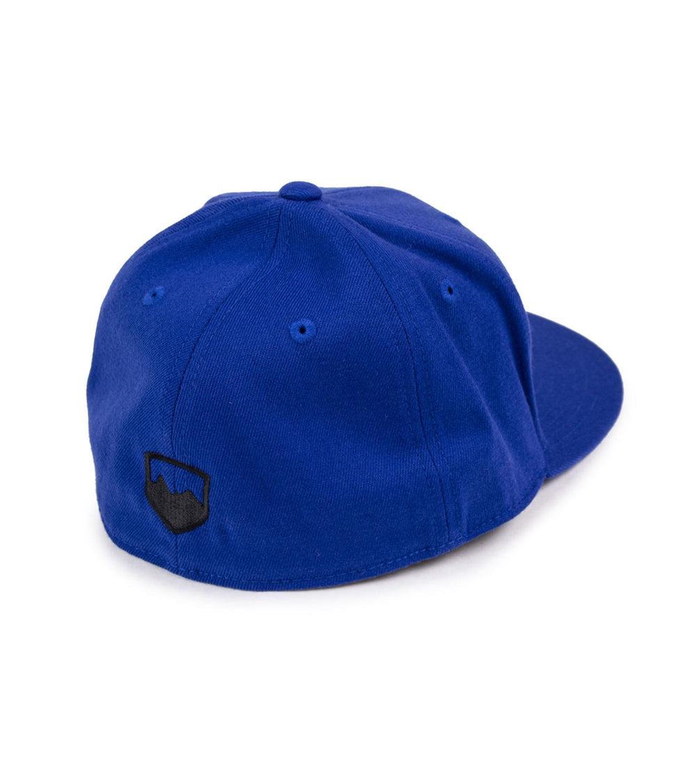 Hat Premium FlexFit Flat Visor Royal Blue - Large/XL