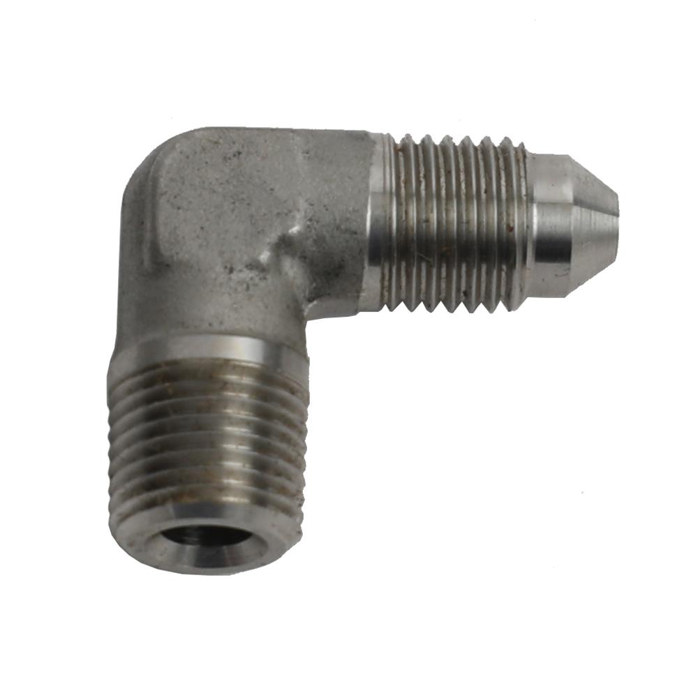 90 DEG. -3 TO 1/8 NPT ADAPTER STAINLESS