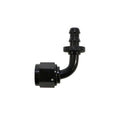 Fragola -8AN Nut x -6AN 90 Degree Push-Lite Hose End For Fuel Cell Conversion - Blue