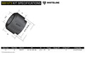 Whiteline W81073 Radius Arm Bushing Kit - Front; Fits Ford E-250 03-06