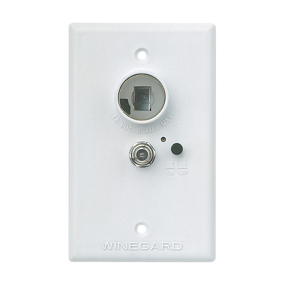 ANTENNA POWER SUPPLY WITH 12VOLT RECEPTACLE WHITE