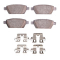 R1 06-13 Mercury Milan Rear Semi Met Brake Pads and Hardware Kit