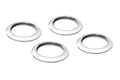 Kentrol 07-10 Jeep Wrangler JK Air Vent Bezels 4 Pieces - Polished Silver