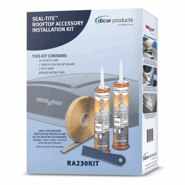 ROOFTOP ACCESSORY INSTALL KIT W/30FT BUTYL TAPE+SEALANT