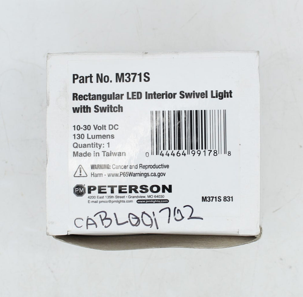 LED INT LGT RECT BASE SWIV W/SW 3.5