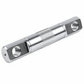 Fox Bar Pin .750 OD 4.38 Tlg 3.5 Spacing M12 x 1.75 Holes 1045 Steel Zinc Plated