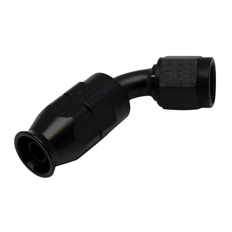 DeatschWerks 6 AN Female Flare Swivel (Incl Ferule/Olive) 60-degree Hose End PTFE anodized DW titanium