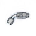 DeatschWerks 6 AN Female Flare Swivel (Incl Ferule/Olive) 60-degree Hose End PTFE anodized DW titanium