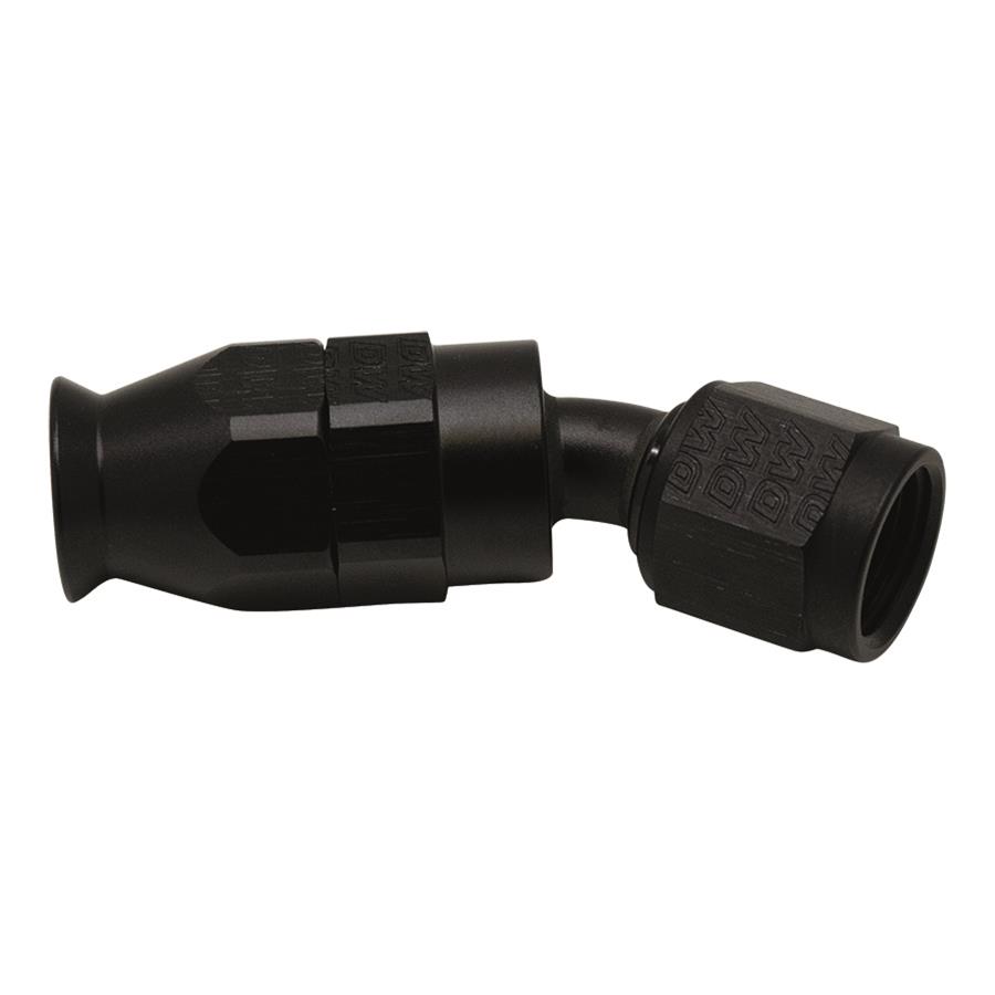 DeatschWerks 6 AN Female Flare Swivel (Incl Ferule/Olive) 30-degree Hose End PTFE anodized DW titanium