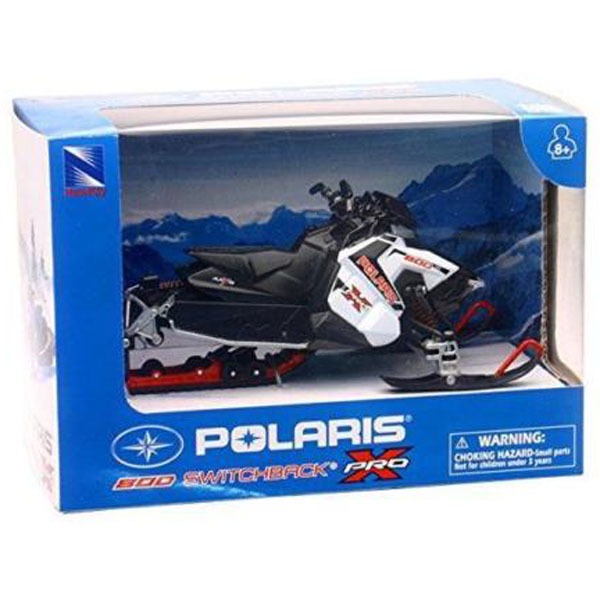 New Ray Toys Polaris Switchback Pro-X 800 Snowmobile (White)/ Scale - 1:16